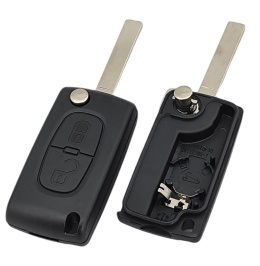 Obudowa pilota | Bateria w obudowie | VA2 | 2 przyciski | Peugeot Citroen