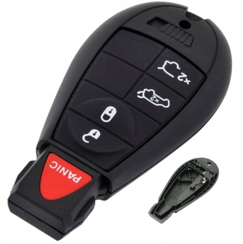 Obudowa Pilota Jeep DODGE Chrysler 4 przyciski + PANIC zamykana na zatrzask