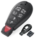Obudowa Pilota Jeep DODGE Chrysler 6 przycisków + PANIC bateria pod klapką