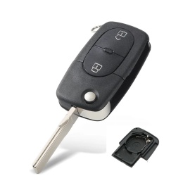 Obudowa Pilota Kluczyk Audi 2 przyciski bateria 2032 A3 A4 A6 grot HU66