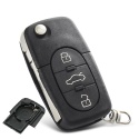 Obudowa Pilota Kluczyk Audi 3 przyciski bateria 2032 A3 A4 A6 A8 HU66