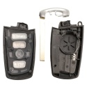Obudowa Pilota Kluczyk BMW 4 przyciski Panic srebrna ramka X3 F25 X4 F26