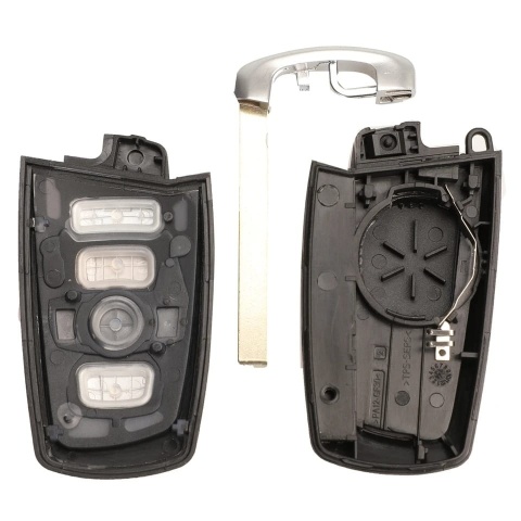 Obudowa Pilota Kluczyk BMW 4 przyciski Panic srebrna ramka X3 F25 X4 F26