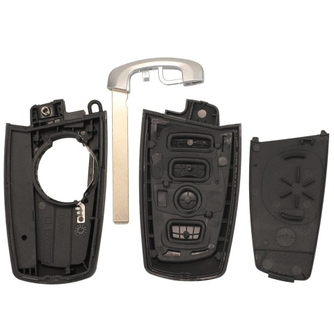 Obudowa Pilota Kluczyk BMW 4 przyciski Panic srebrna ramka X3 F25 X4 F26