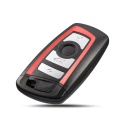 Obudowa Pilota Kluczyk BMW seria F 4 przyciski czerwony HU100R / HU127T