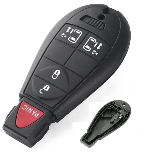 Obudowa Pilota Kluczyk Jeep DODGE Chrysler 4 przyciski + PANIC na zatrzask