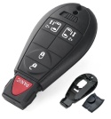Obudowa Pilota Kluczyk Jeep DODGE Chrysler 4 przyciski plus Panic KLAPKA