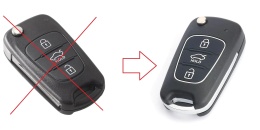 Obudowa Pilota | HOLD | ramka chrom | HY22 | Kia Hyundai