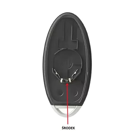 Obudowa Pilota NISSAN Juke QASHQAI Micra Note 3 przyciski blaszka po środku