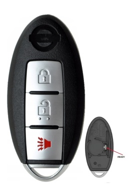 Obudowa Pilota NISSAN Juke QASHQAI Micra Note 3 przyciski blaszka z Prawej