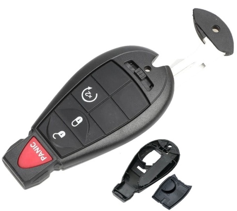 Obudowa Pilota kluczk Jeep DODGE Chrysler 3 przyciski + PANIC KLAPKA
