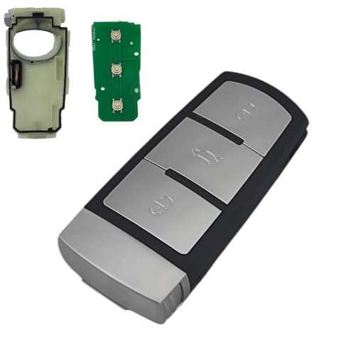 Pilot Kluczyk z elektroniką Passat B6 B7 CC ID48 433 MHz 3 przyciski HU66