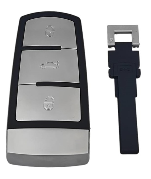 Pilot Kluczyk z elektroniką Passat B6 B7 CC ID48 433 MHz 3 przyciski HU66