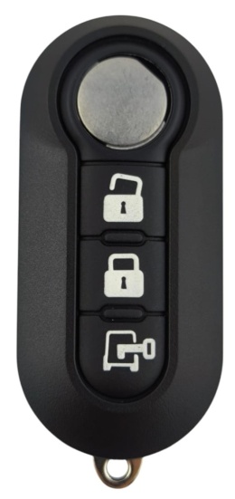 Obudowa Pilota Kluczyk Fiat 3 przyciski SIP22 srebrna Citroen Peugeot PANDA