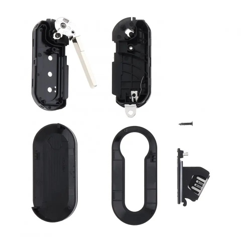 Obudowa Pilota Kluczyk Fiat 3 przyciski SIP22 srebrna Citroen Peugeot PANDA