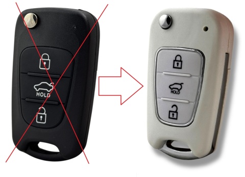 Obudowa Pilota | biała | HOLD | HY22 | Kia Hyundai