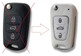 Obudowa Pilota | Biała | HY22 | Kia Hyundai