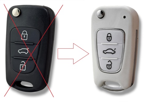 Obudowa Pilota | Biała | HY22 | Kia Hyundai