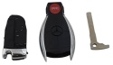 Obudowa Pilota Mercedes 3 przyciski + PANIC okrągły HU64 grot rybka