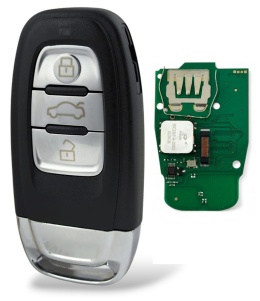 Pilot Kluczyk Audi KEYLESS A4 A5 Q3 Q5 Q7 | 433MHz | PCF7945AC iD50