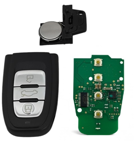 Pilot Kluczyk Audi KEYLESS A4 A5 Q3 Q5 Q7 | 433MHz | PCF7945AC iD50