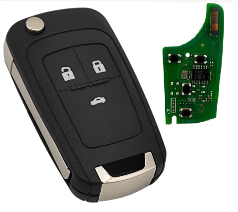 Pilot Kluczyk Opel Chevrolet 433mhz ID46 PCF7937 (PCF 7941) 3 przyciski