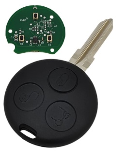Pilot Kluczyk SMART FORTWO FORFOUR ROADSTER 3 przyciski 433 MHz SM02A