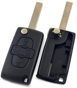 Obudowa Pilota Citroen Peugeot 4 przycisku HU83 bateria na płytce