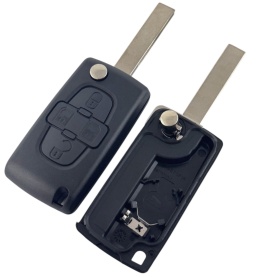 Obudowa Pilota Citroen Peugeot 4 przycisku HU83 bateria w obudowie
