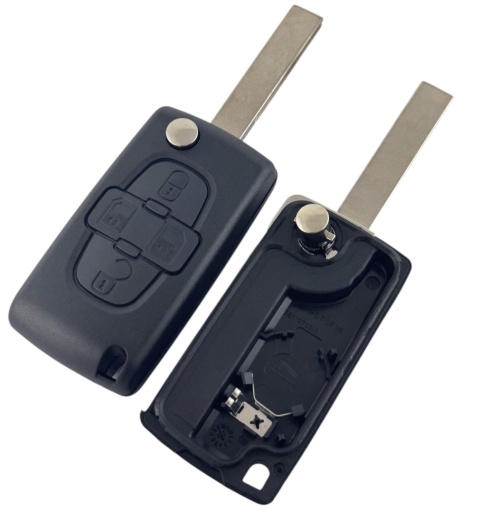 Obudowa Pilota Citroen Peugeot 4 przycisku HU83 bateria w obudowie