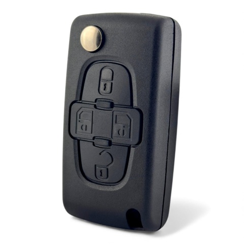 Obudowa Pilota Citroen Peugeot 4 przycisku HU83 bateria w obudowie