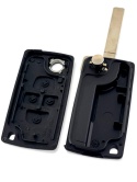 Obudowa Pilota Citroen Peugeot 4 przycisku VA2 bateria na płytce