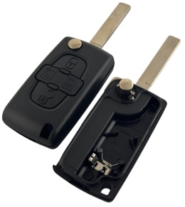 Obudowa Pilota Citroen Peugeot 4 przycisku VA2 bateria w obudowie