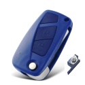 Obudowa Pilota Fiat Citroen Peugeot 2 przyciski niebieska bateria od boku