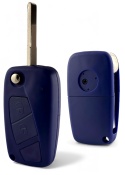 Obudowa Pilota Fiat Citroen Peugeot 2 przyciski niebieska z klapką