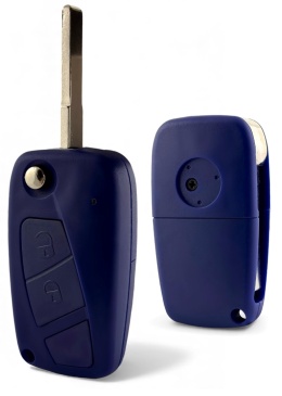 Obudowa Pilota Fiat Citroen Peugeot 2 przyciski niebieska z klapką
