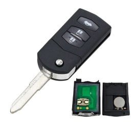 Pilot Kluczyk Mazda Mitsubishi Visteon 433MHz transponder 4D63 grot 3 przyc