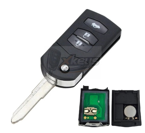 Pilot Kluczyk Mazda Mitsubishi Visteon 433MHz transponder 4D63 grot 3 przyc
